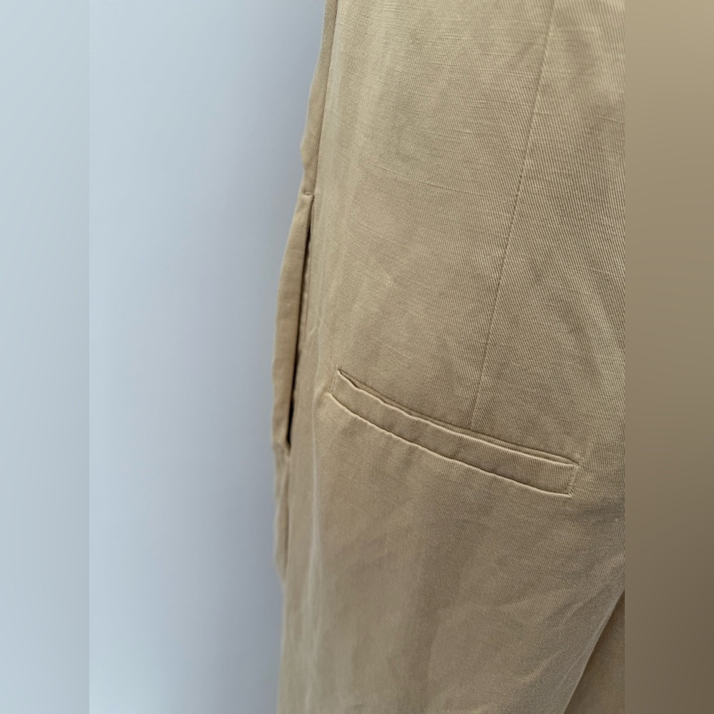 COS Tan Twist Front Wide Leg Jumpsuit Khaki Size 4 NWT Elegant Chic - Picture 6 of 15